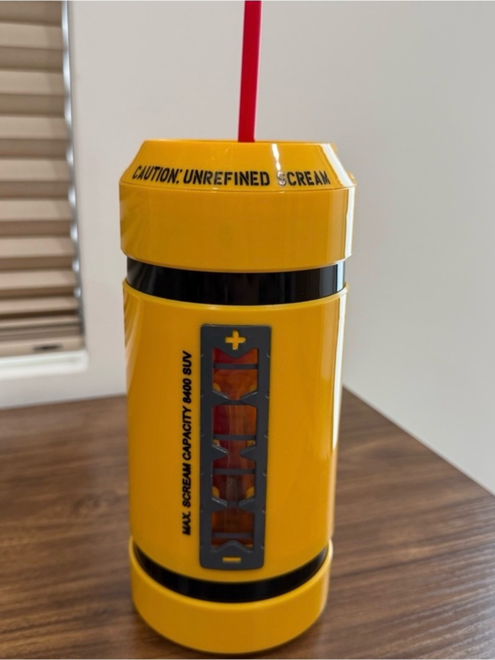 Disney Monster’s Inc. Scream Canister Tumbler with Red Straw HALLOWEEN COSTUME